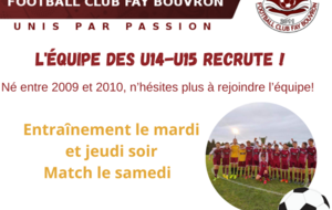 LE FCFB RECRUTE !!