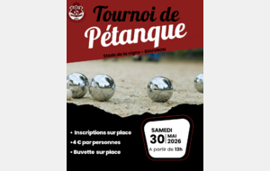 TOURNOI PETANQUE